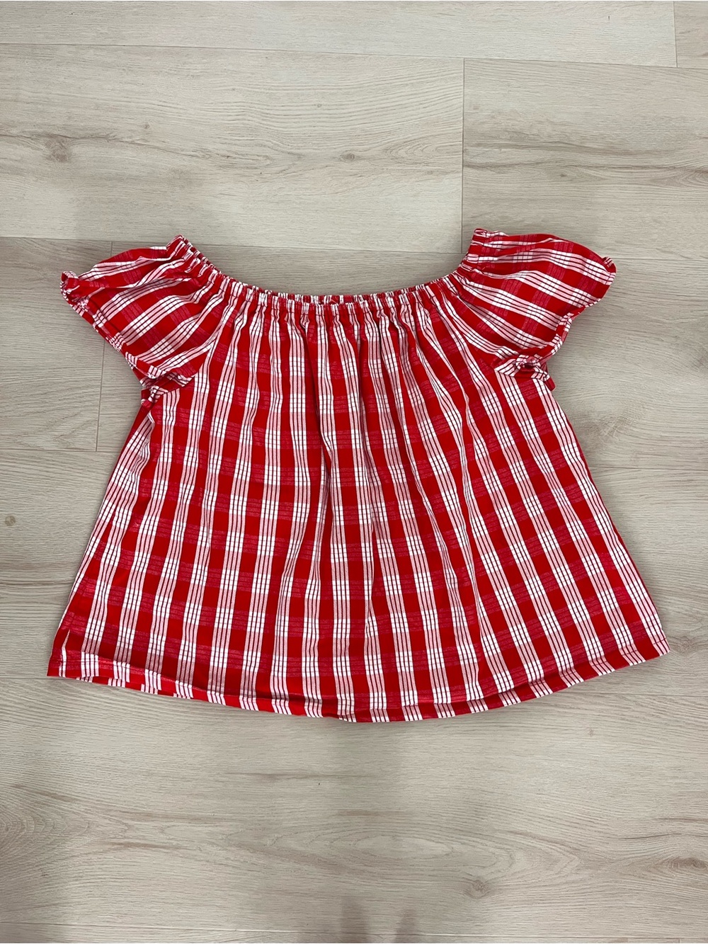 Red Palaka Top